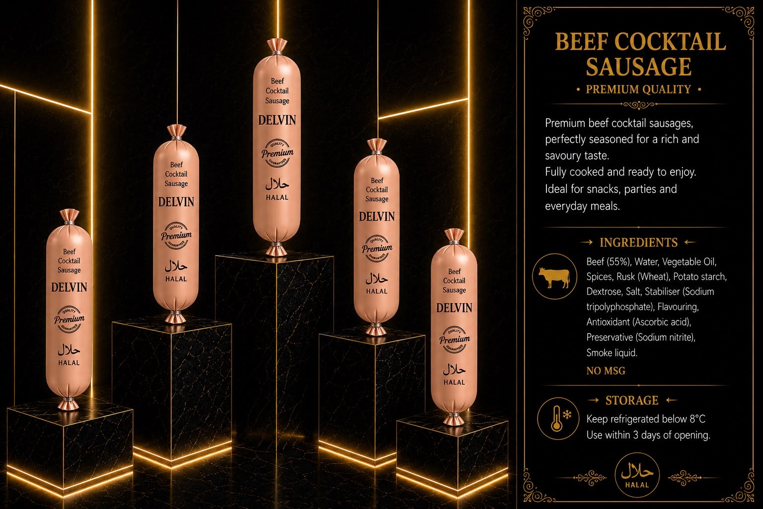 Beef Cocktail Sausage