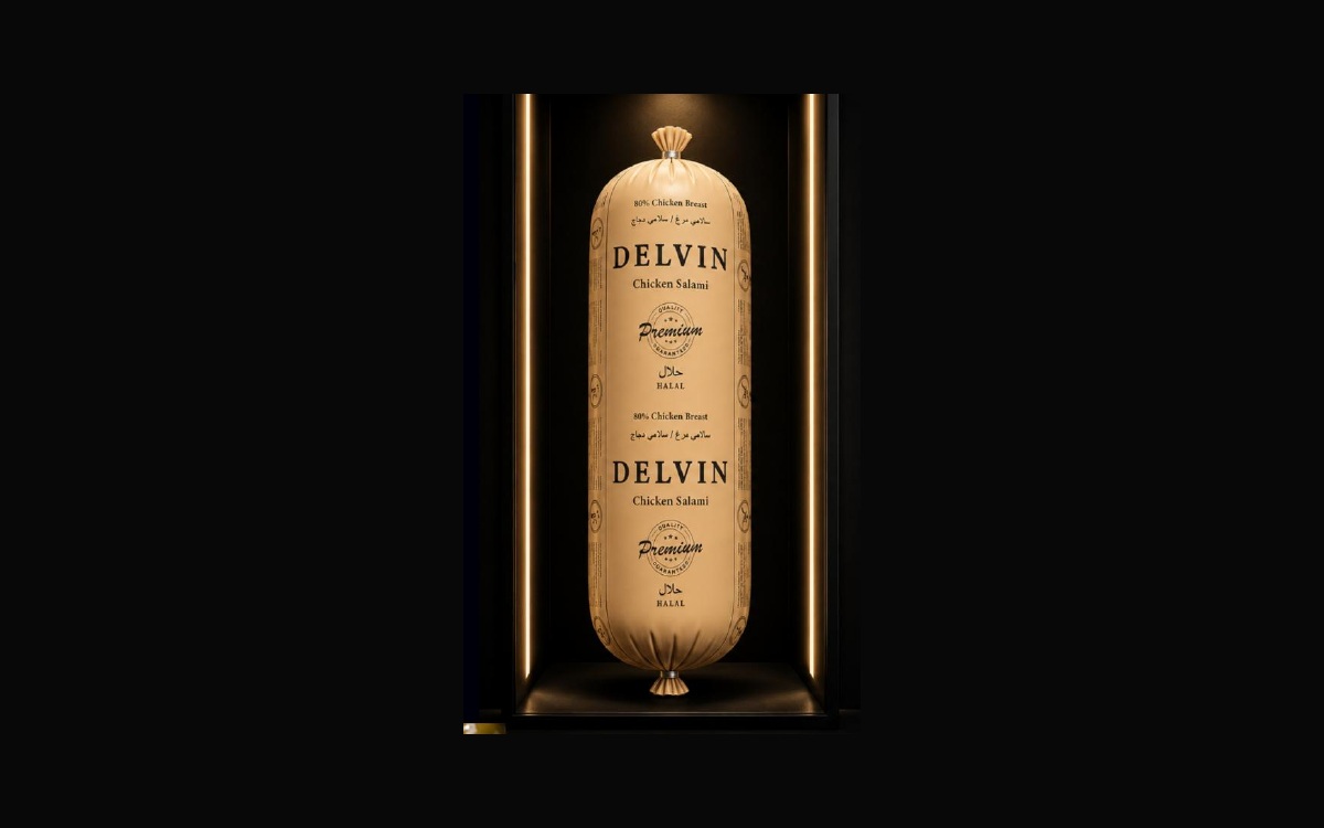 Chicken Salami Delvin packaging
