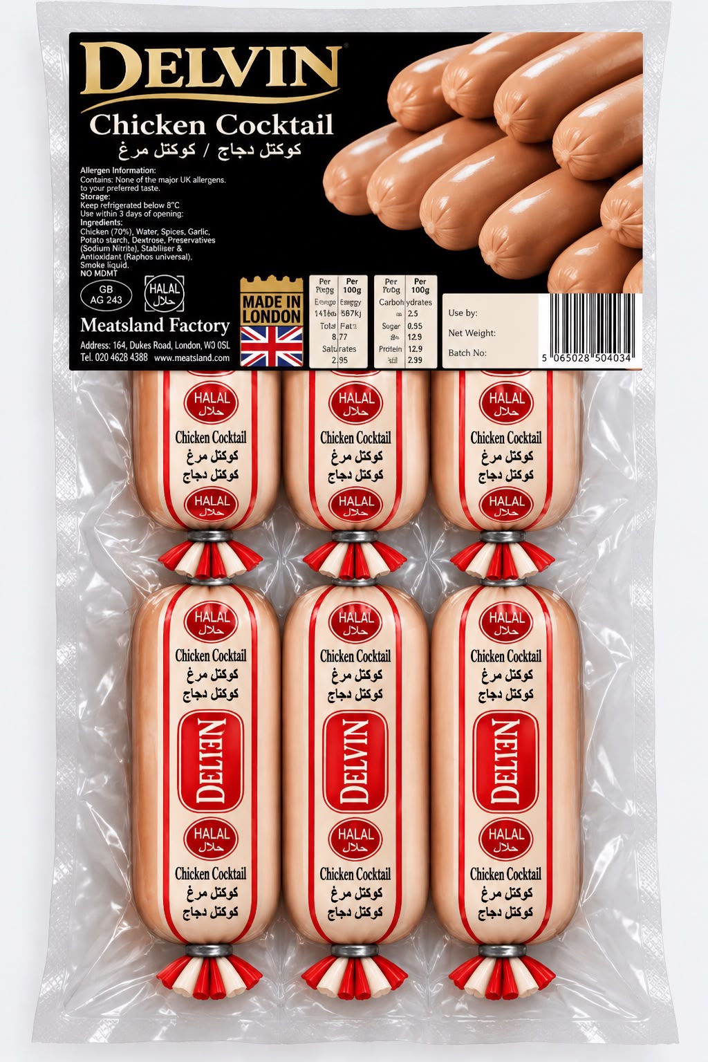 Chicken Cocktail Delvin packaging