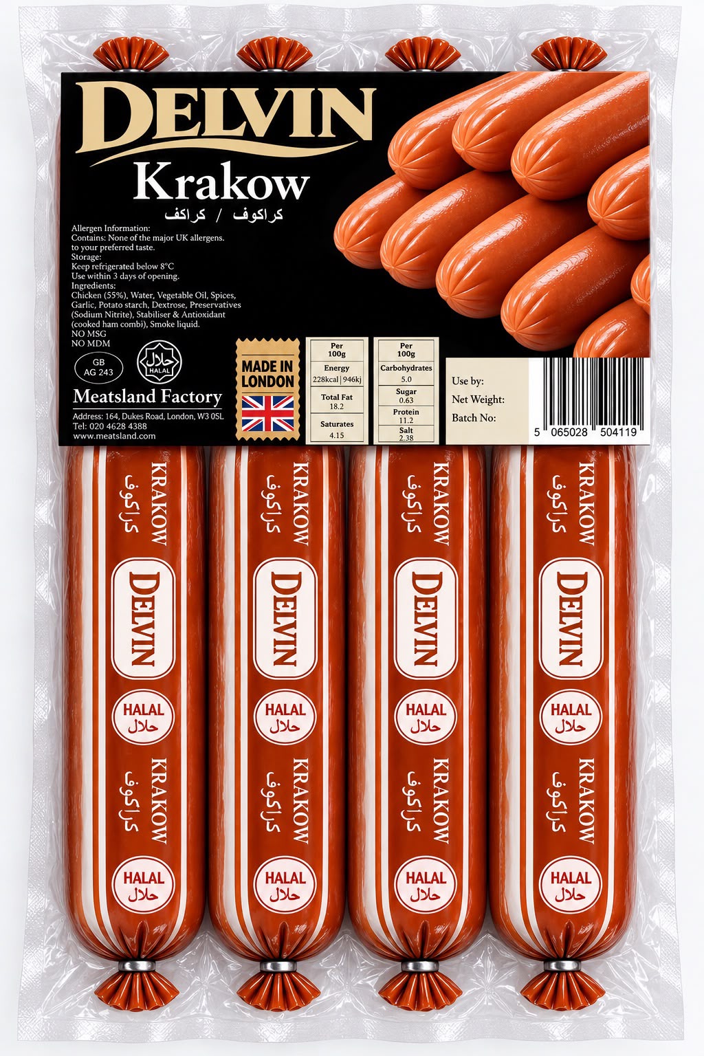 Krakow Delvin packaging